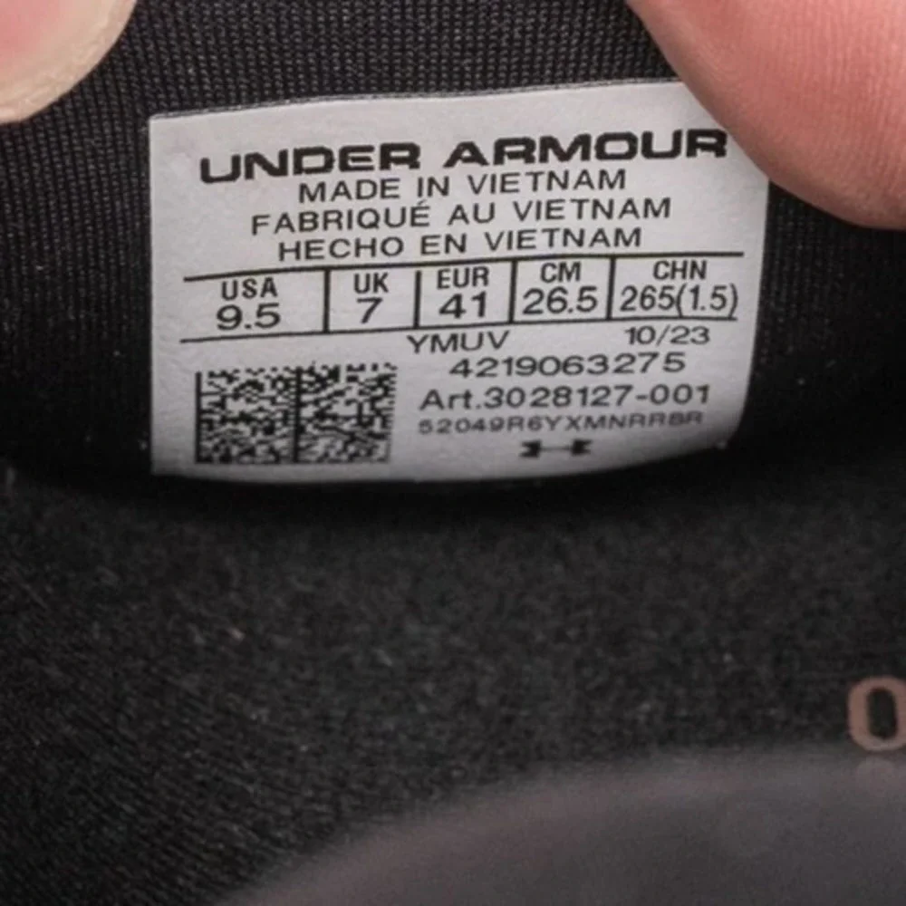 2023‎ Under Armour HOVR Infinite Pro Black Rose Gold Women's Size 9.5